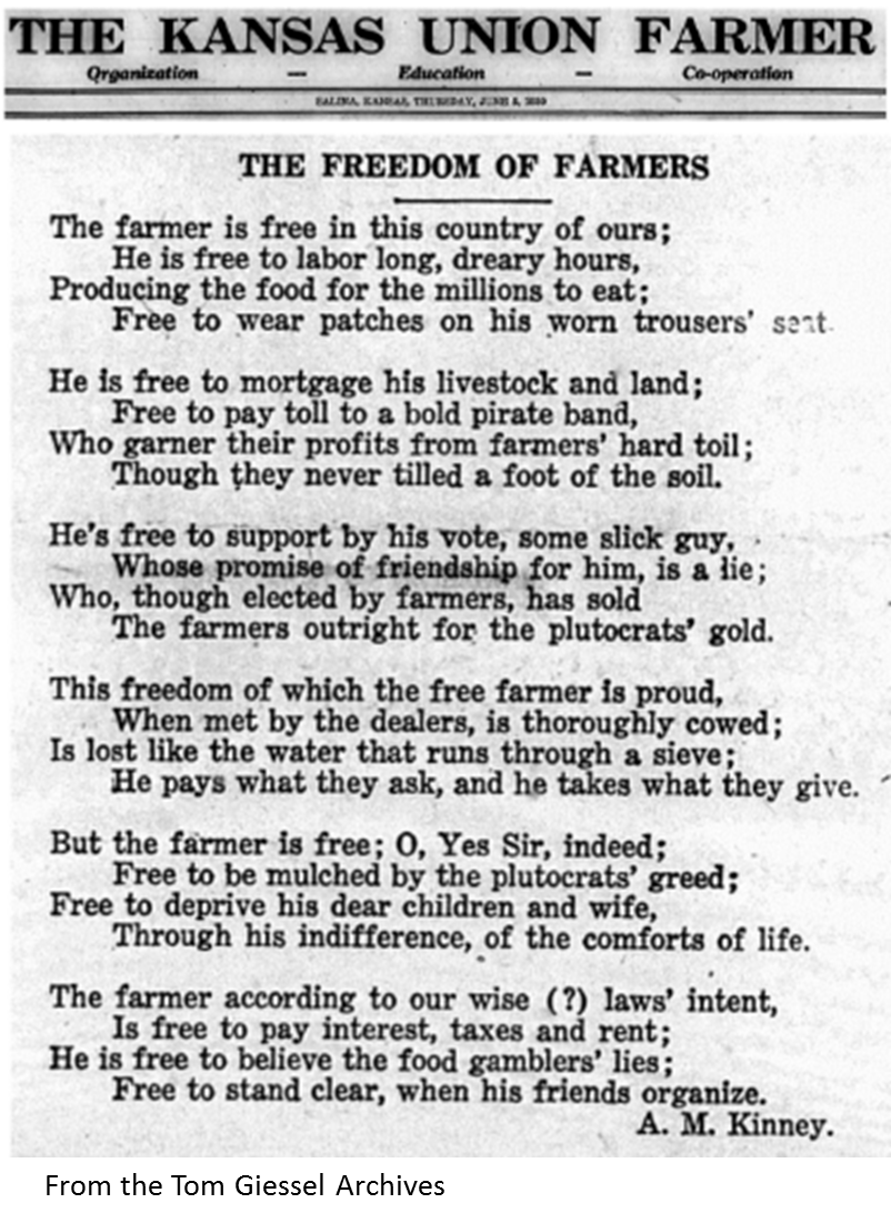 Freedom to Farm 1930